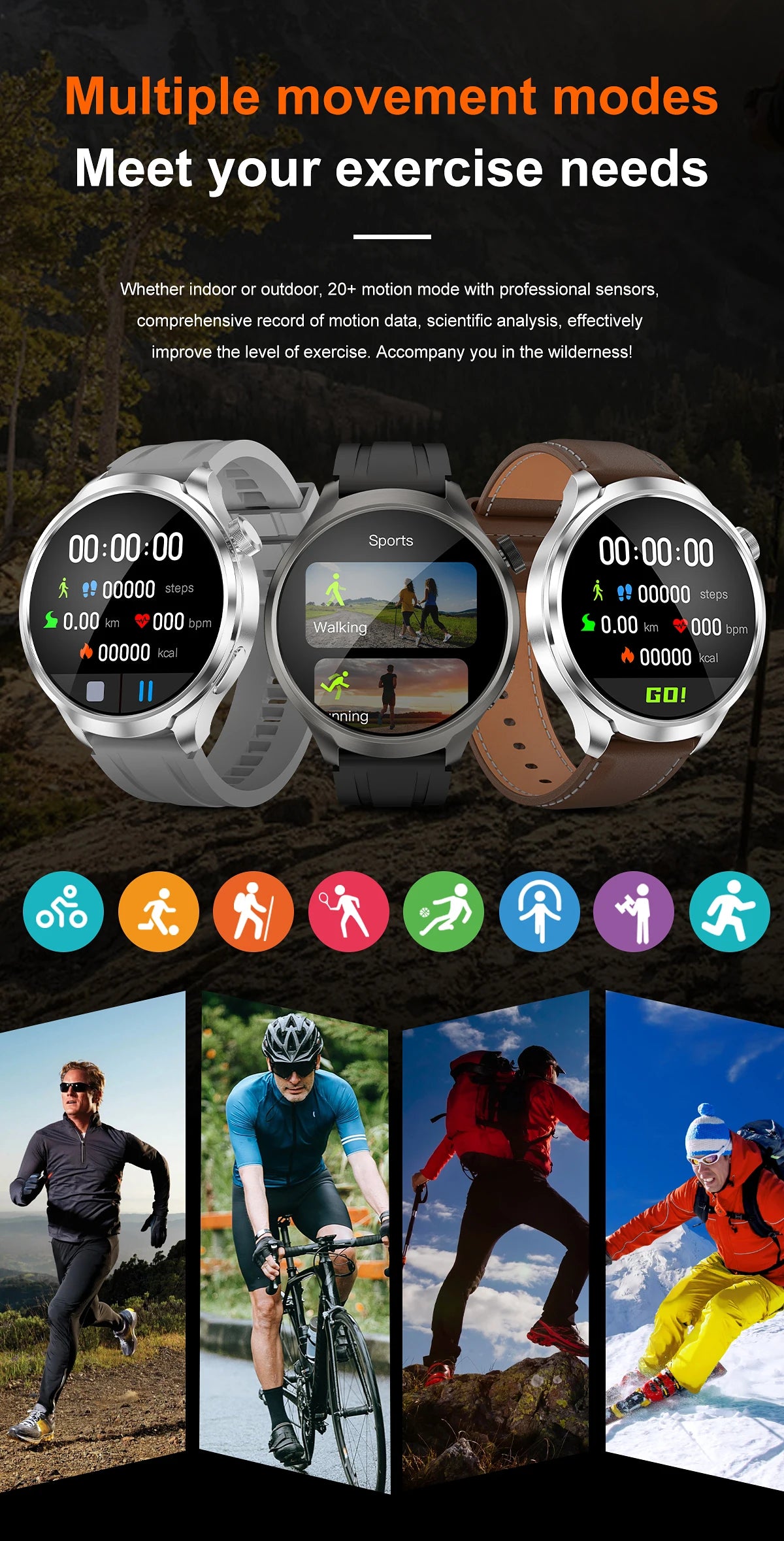 2024 New GPS Sports NFC Fashion Smartwatch Men's 1.85 "AMOLED Screen Heart Rate Blood Pressure Health Smart Watch For Huawei IOS