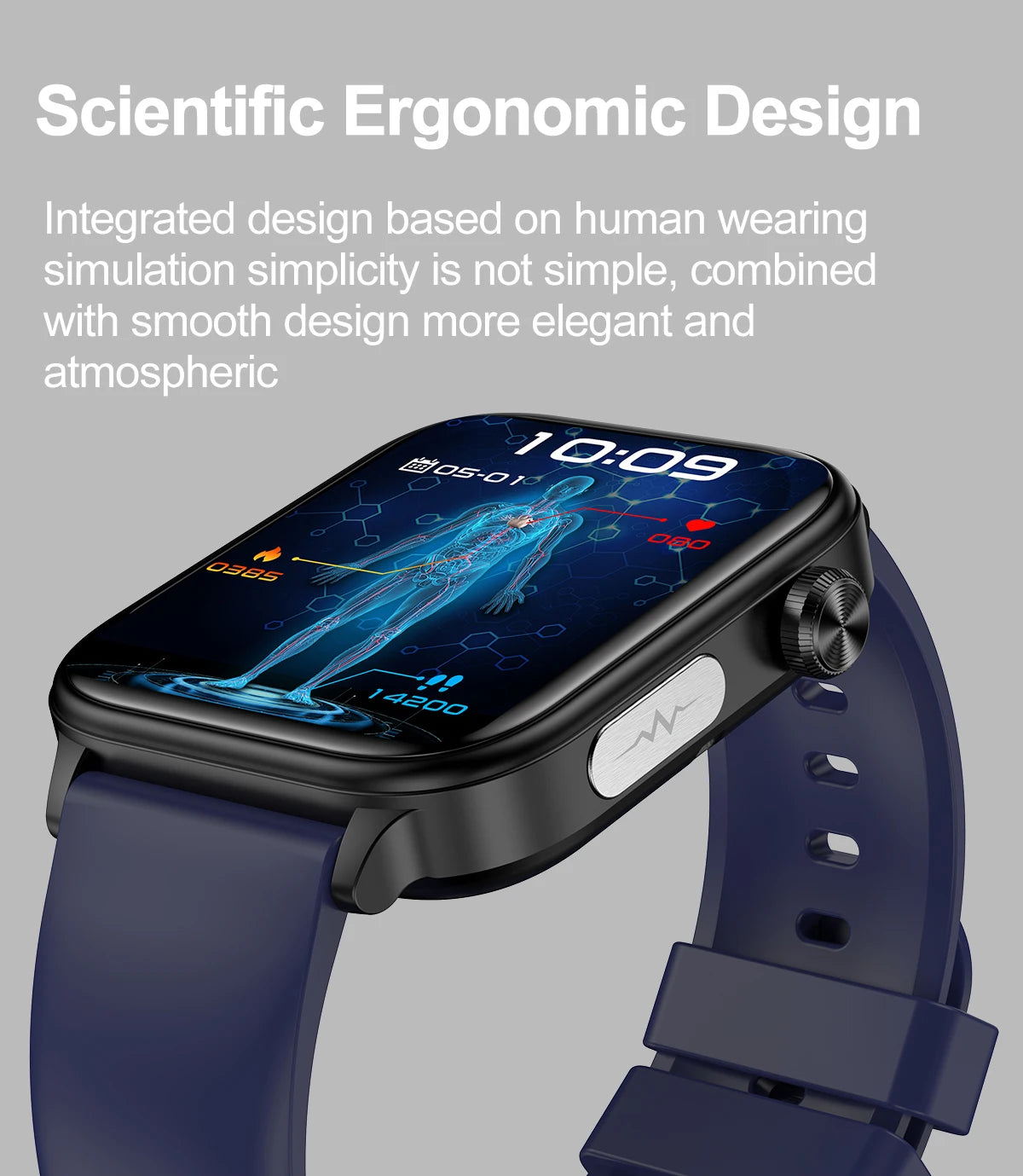 2024New AI Medical Diagnosis Blood Lipids Uric Acid Blood Glucose Smart Watch Men ECG+PPG Voice Bluetooth Call Health Smartwatch