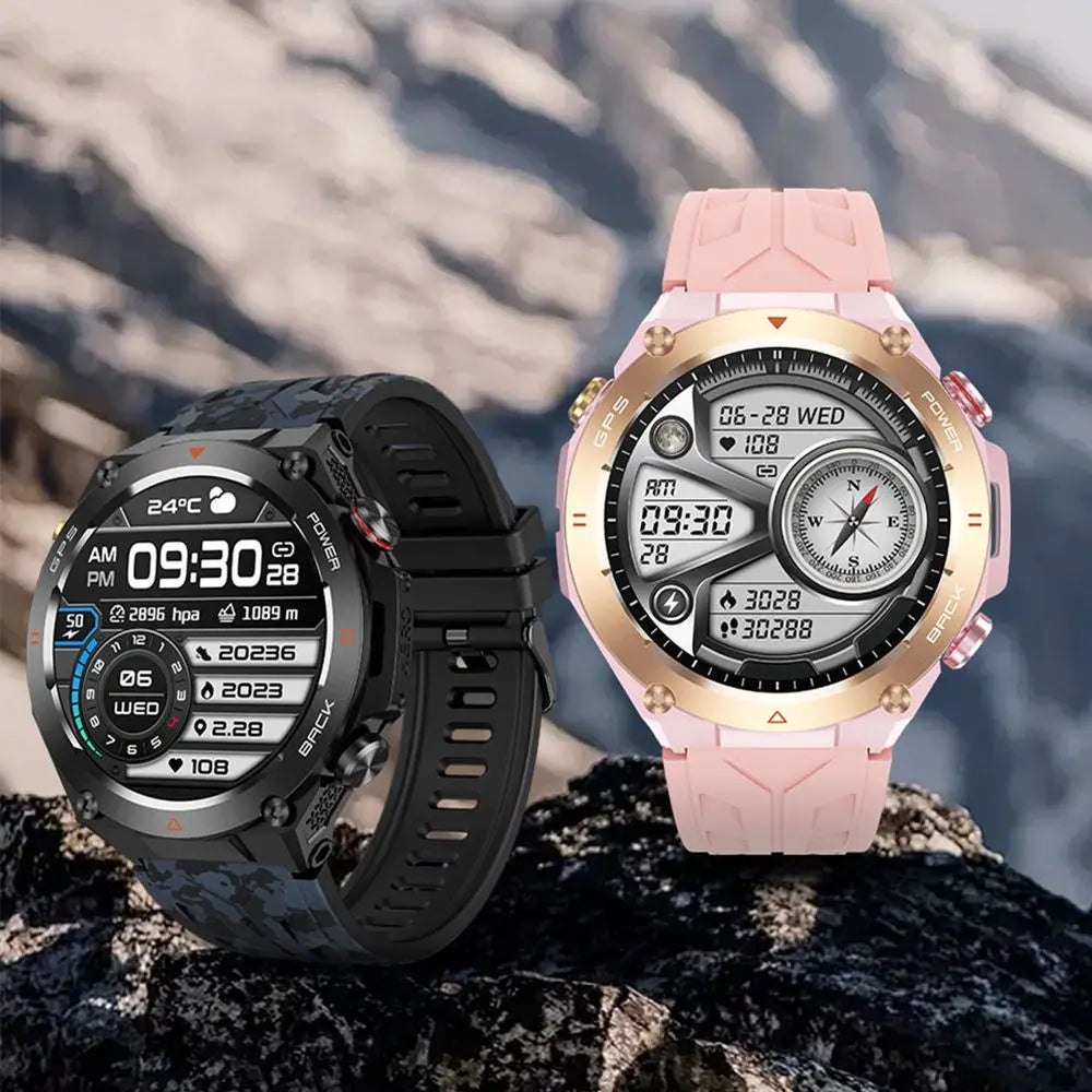 2024 New Smart Watch Men GPS orientation BT Call 650mAh 1ATM Sport Health Monitoring Compass Smartwatch Women For Huawei Xiaomi