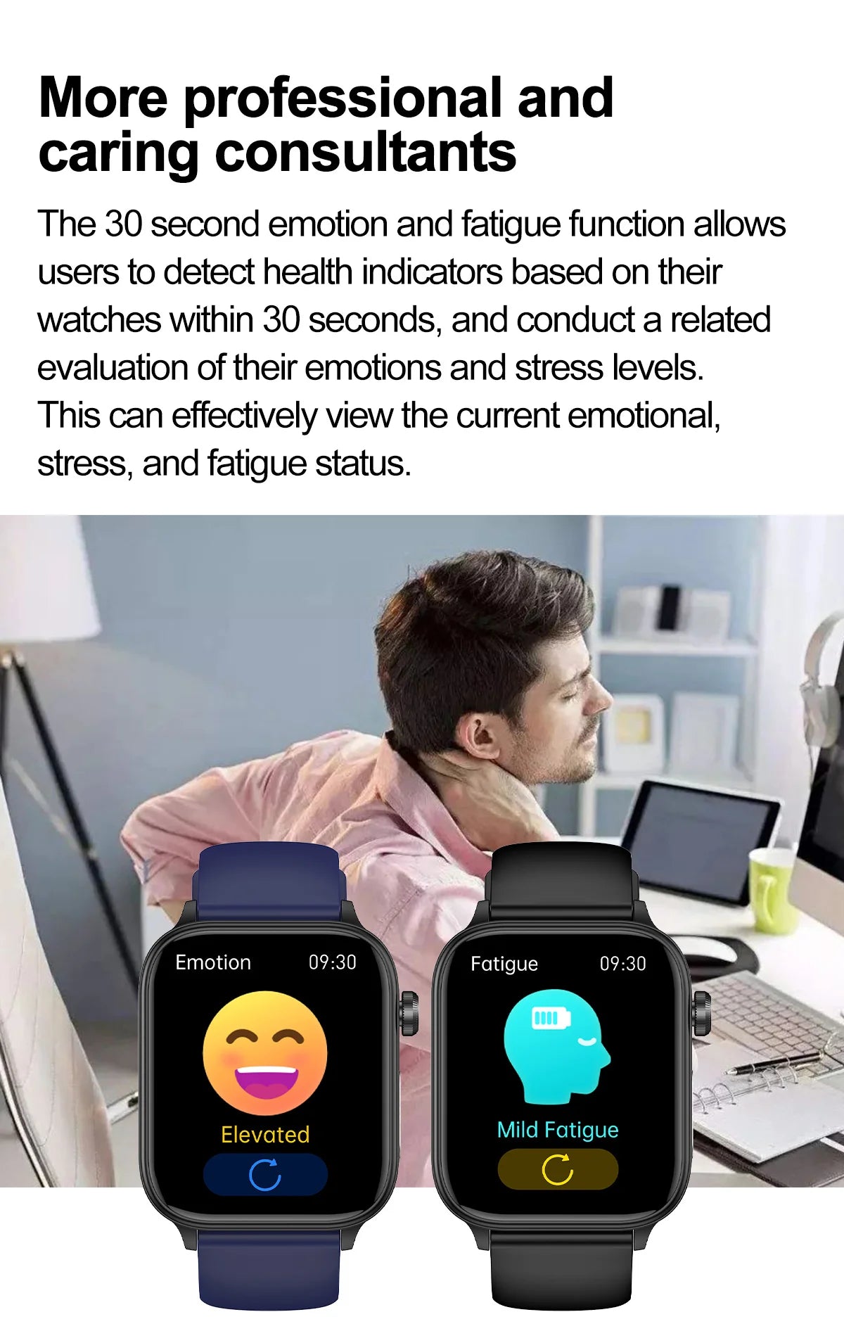 2024New AI Medical Diagnosis Blood Lipids Uric Acid Blood Glucose Smart Watch Men ECG+PPG Voice Bluetooth Call Health Smartwatch