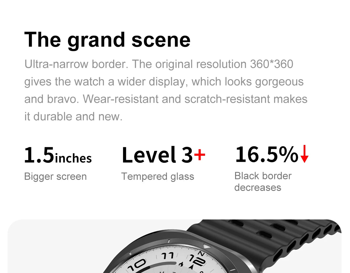 2024 Watch 7 Ultra 47mm Smart Watch IP68 Waterproof Bluetooth Call Compass Smartwatch for Men Women 1.46" AMOLED Screen SpO2