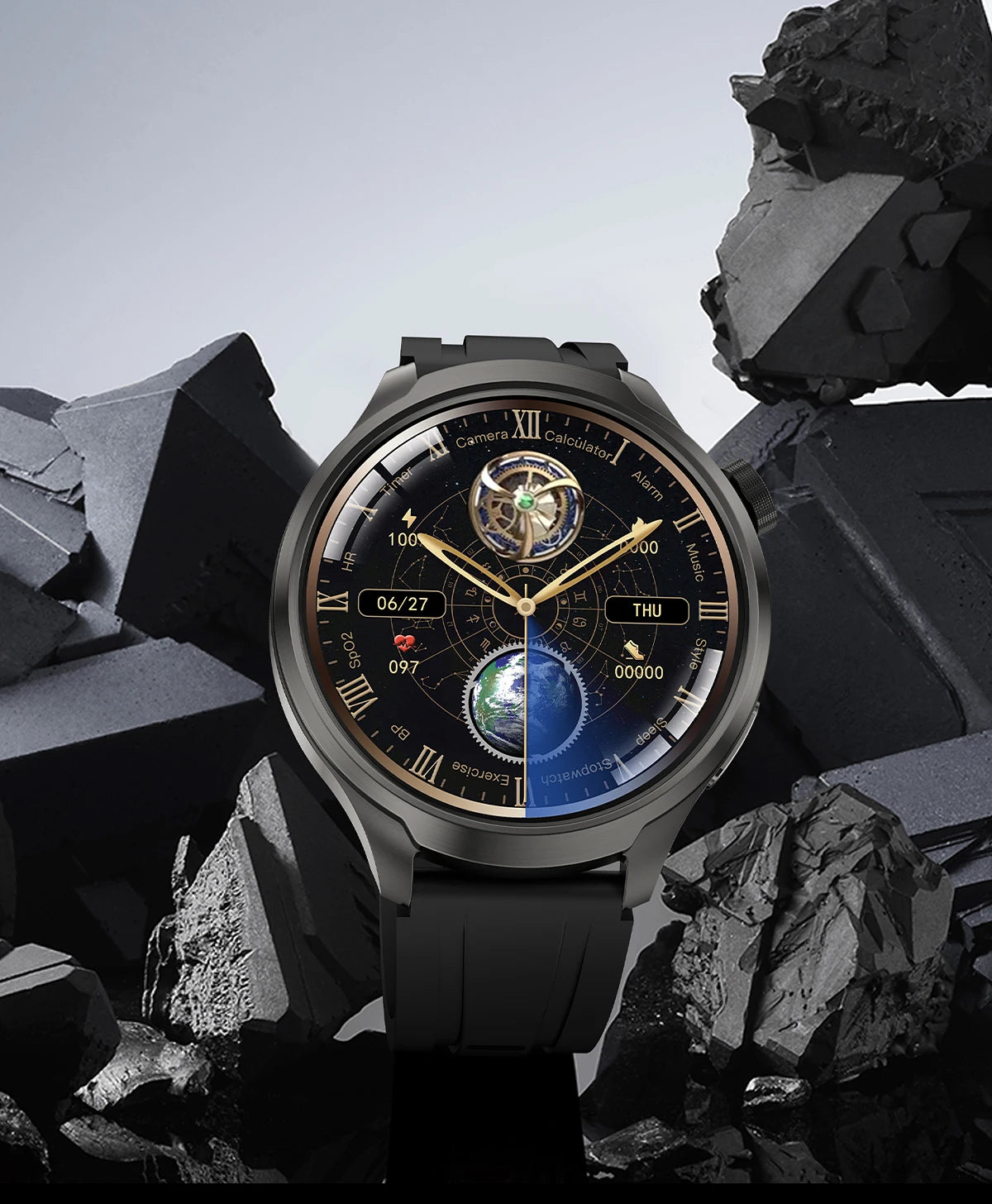 2024 New GPS Sports NFC Fashion Smartwatch Men's 1.85 "AMOLED Screen Heart Rate Blood Pressure Health Smart Watch For Huawei IOS