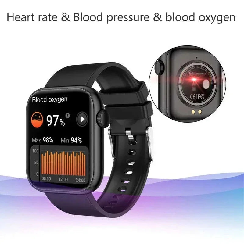2024 New Smart Watch For Women Full Touch Screen Bluetooth Call Waterproof Sport Fitness Tracker Lady Watches Smartwatch Men