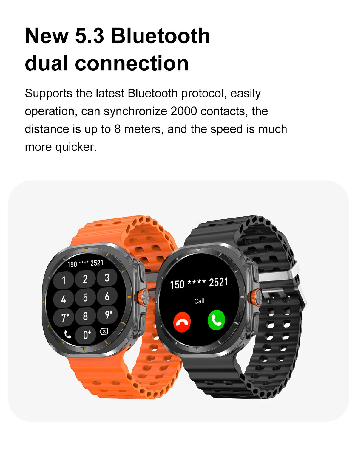 2024 Watch 7 Ultra 47mm Smart Watch IP68 Waterproof Bluetooth Call Compass Smartwatch for Men Women 1.46" AMOLED Screen SpO2