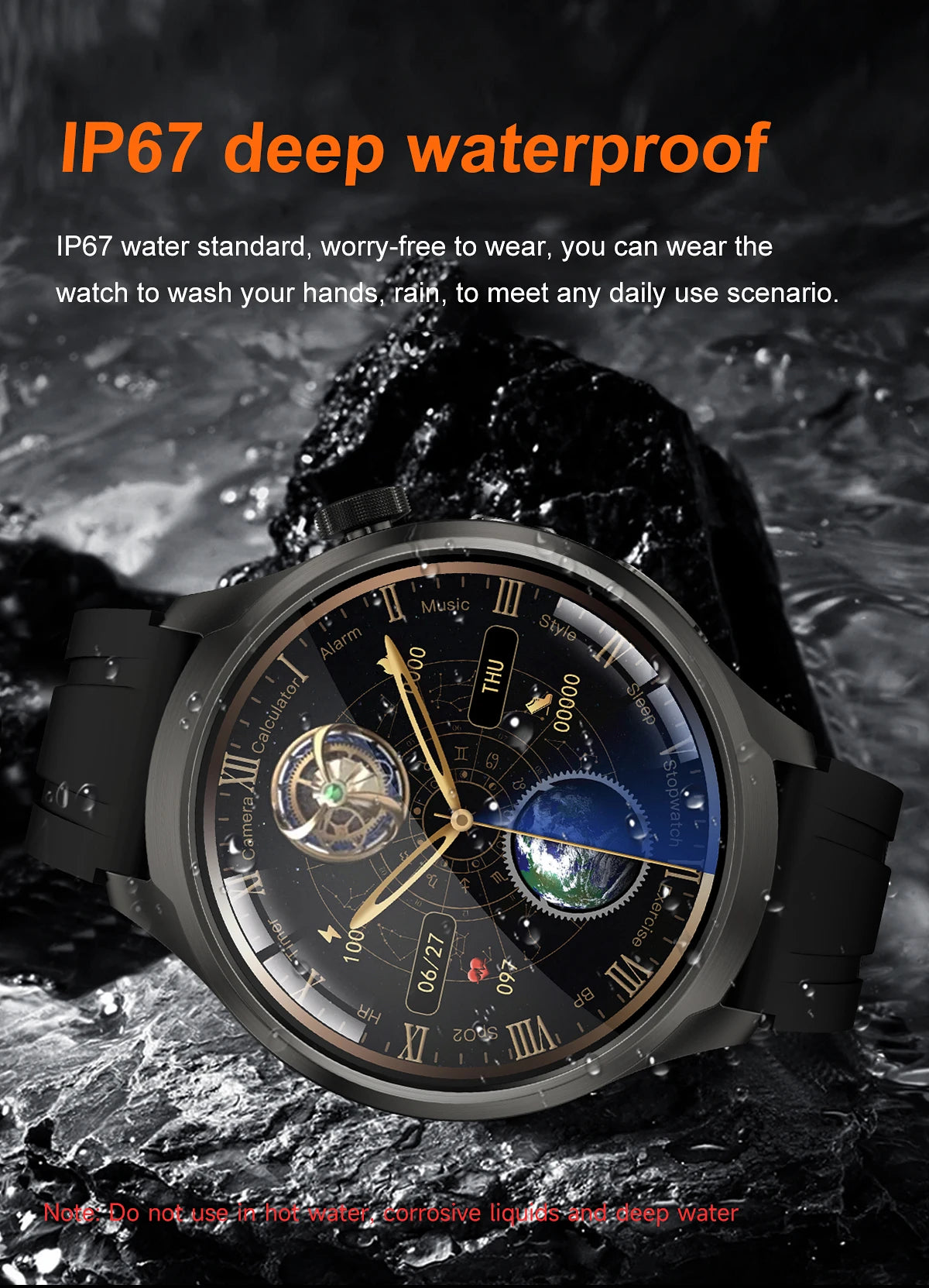 2024 New GPS Sports NFC Fashion Smartwatch Men's 1.85 "AMOLED Screen Heart Rate Blood Pressure Health Smart Watch For Huawei IOS