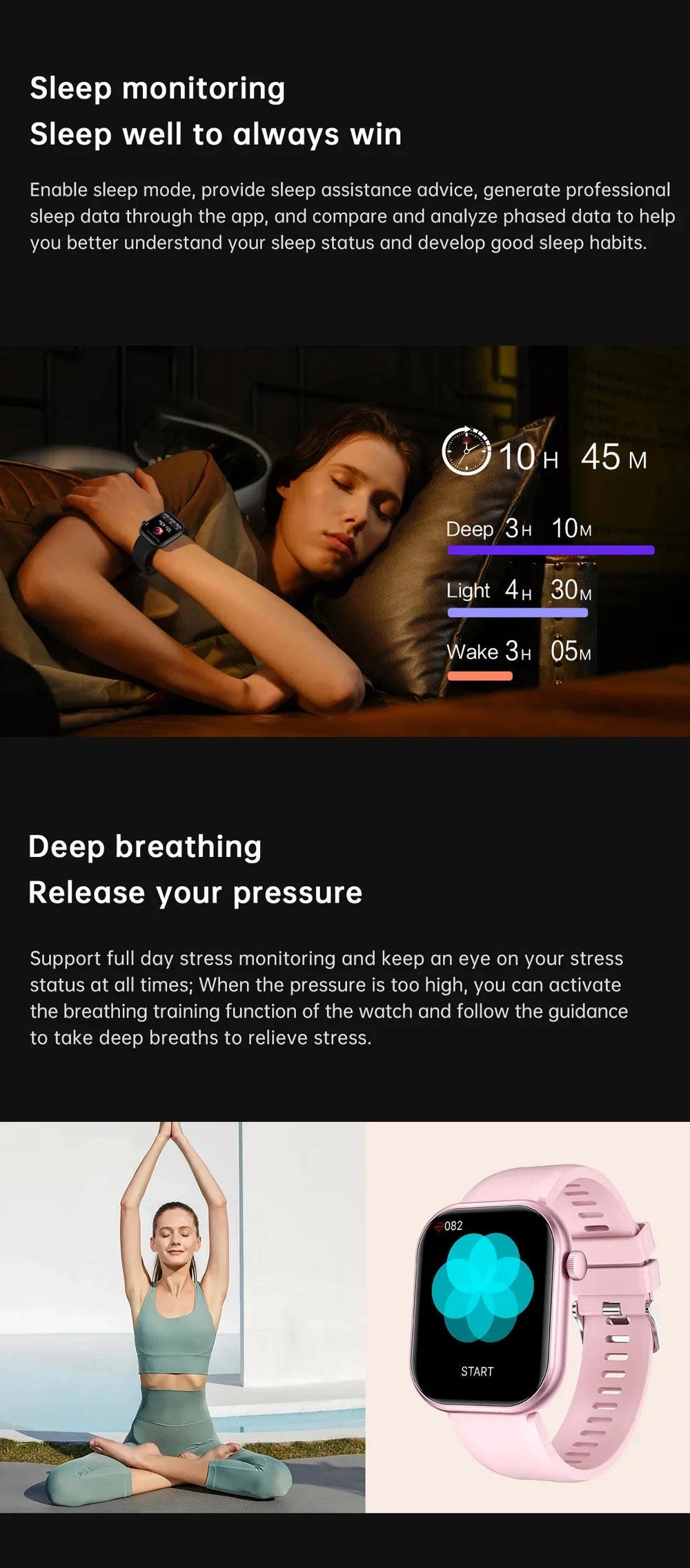 2024 New Smart Watch For Women Full Touch Screen Bluetooth Call Waterproof Sport Fitness Tracker Lady Watches Smartwatch Men