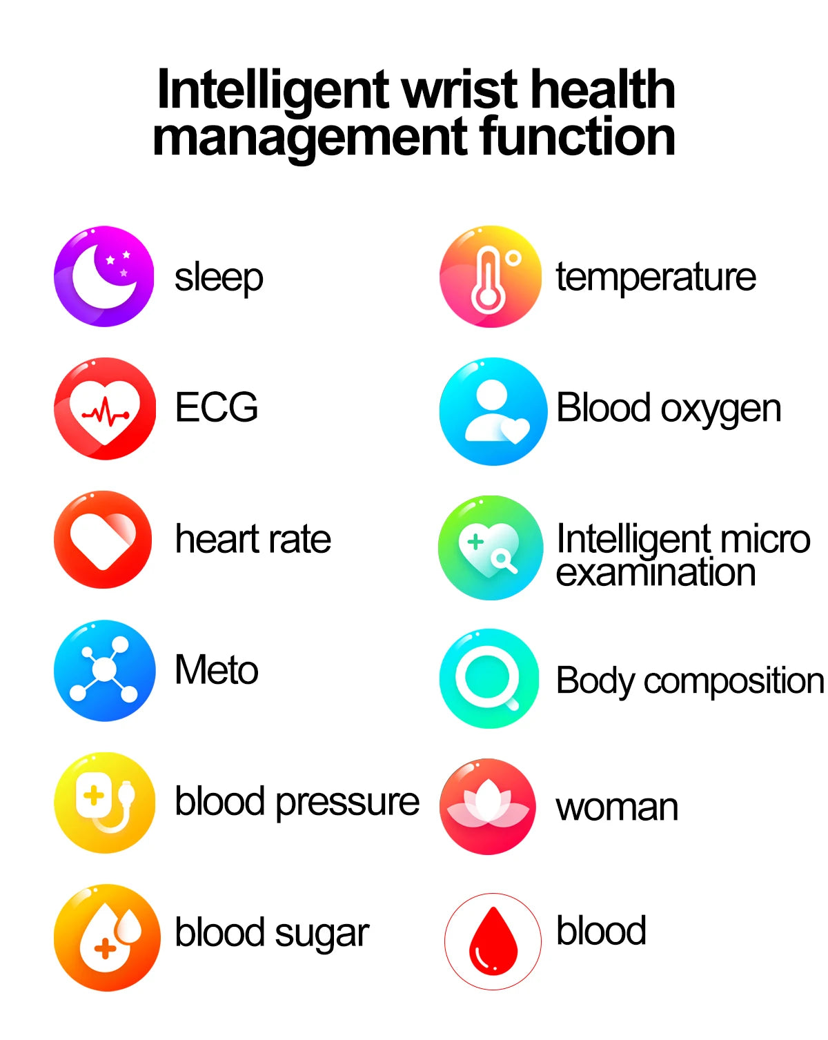 2024New AI Medical Diagnosis Blood Lipids Uric Acid Blood Glucose Smart Watch Men ECG+PPG Voice Bluetooth Call Health Smartwatch