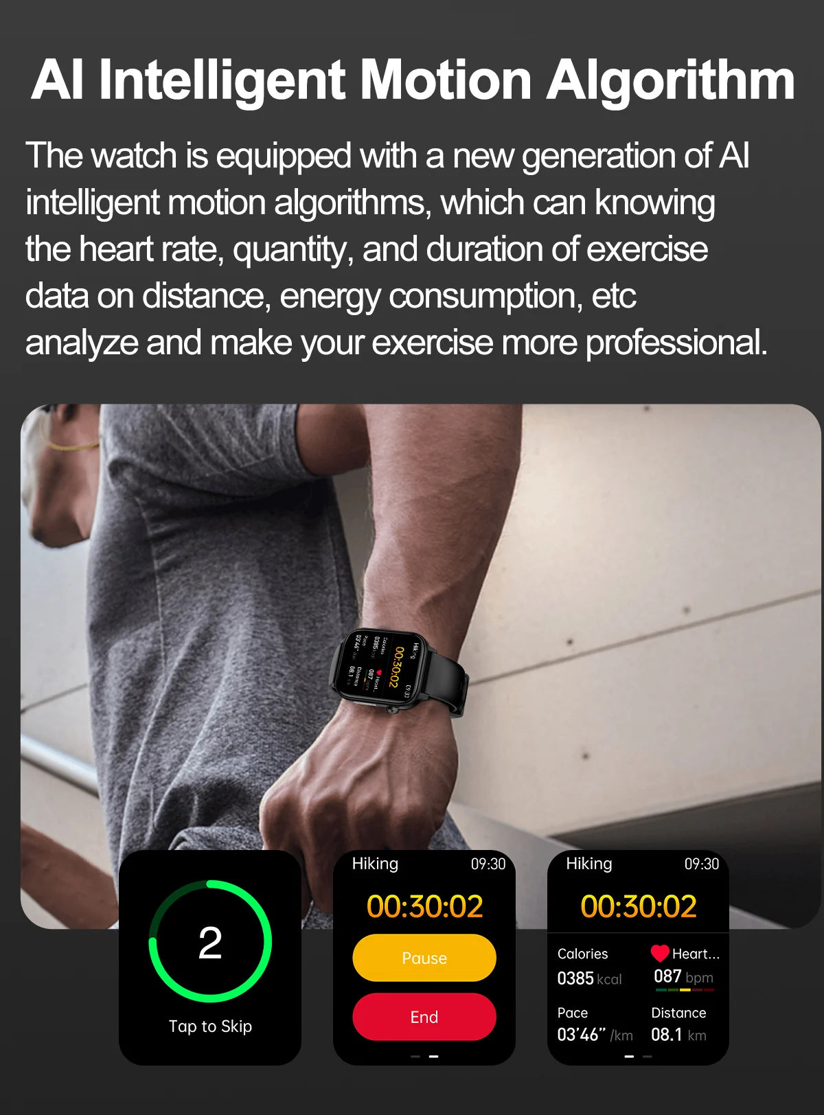 2024New AI Medical Diagnosis Blood Lipids Uric Acid Blood Glucose Smart Watch Men ECG+PPG Voice Bluetooth Call Health Smartwatch