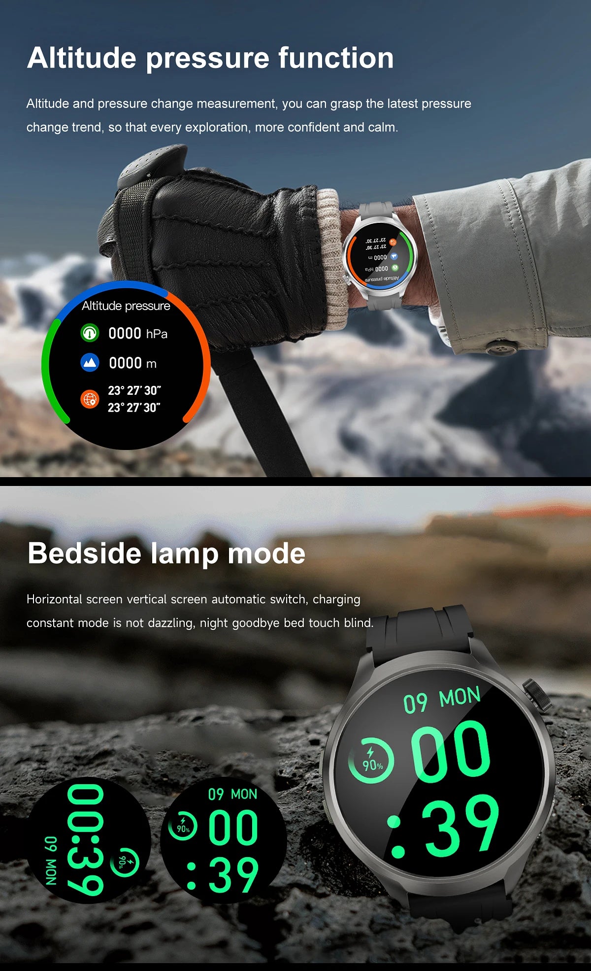2024 New GPS Sports NFC Fashion Smartwatch Men's 1.85 "AMOLED Screen Heart Rate Blood Pressure Health Smart Watch For Huawei IOS