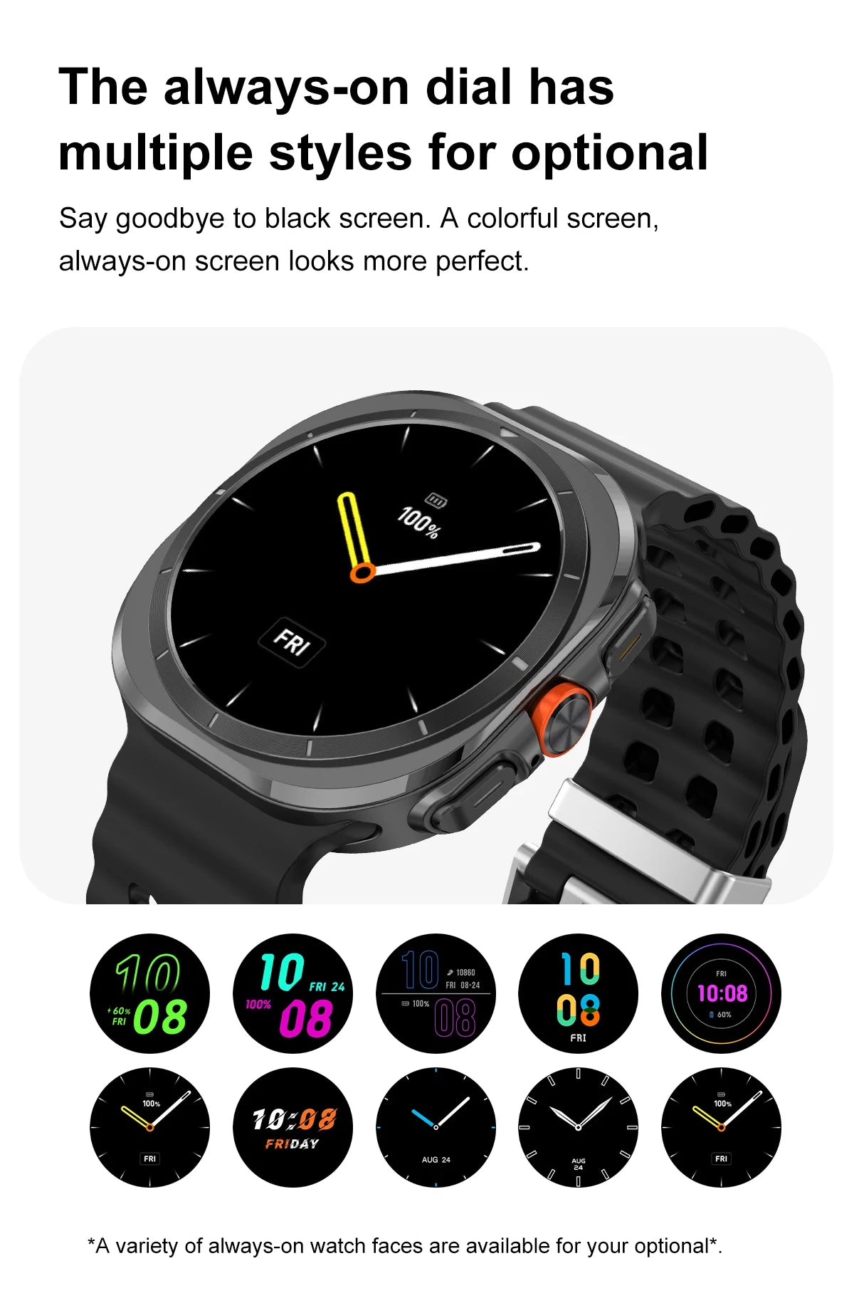 2024 Watch 7 Ultra 47mm Smart Watch IP68 Waterproof Bluetooth Call Compass Smartwatch for Men Women 1.46" AMOLED Screen SpO2