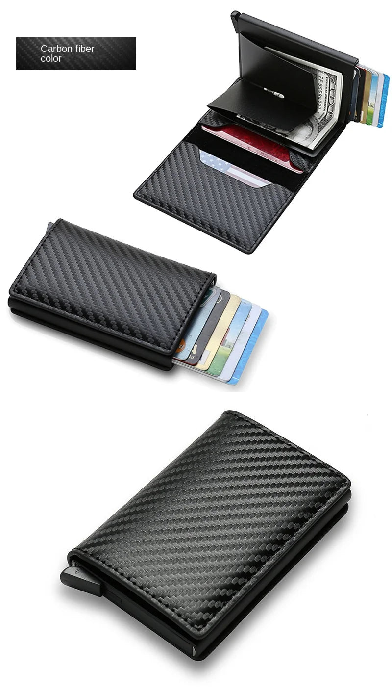Anti Thief Rfid Credit Card Holder Smart Minimalist Wallet Pocket Men Women Slim Cardholder Bank Cash Creditcard Case Bag Purse