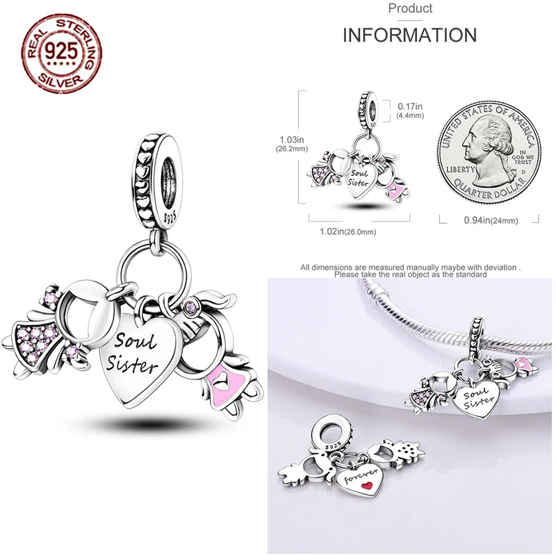 925 Sterling Silver Blue Chameleon Charms Fit Pendant Original Bracelets Family Puppy Clip Charm Beads DIY Ladies Jewelry Gifts