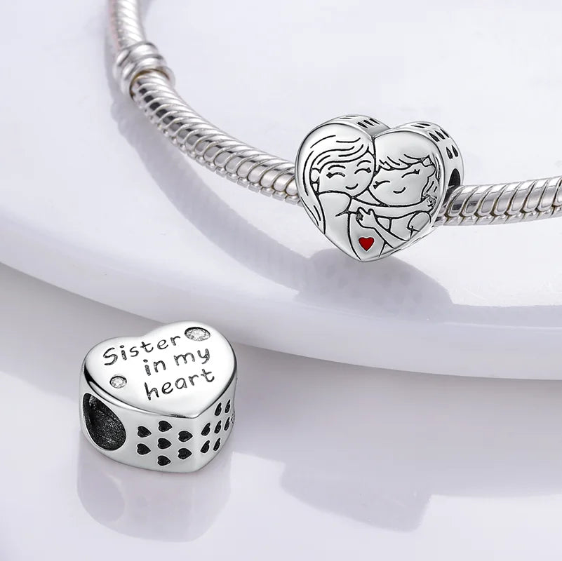 925 Sterling Silver Blue Chameleon Charms Fit Pendant Original Bracelets Family Puppy Clip Charm Beads DIY Ladies Jewelry Gifts