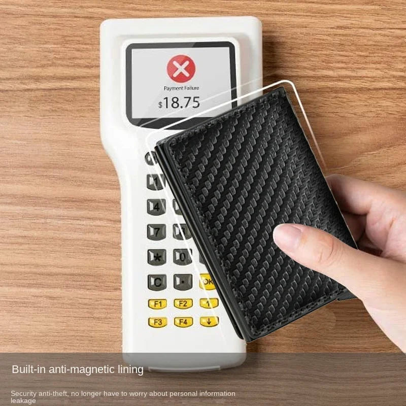 Anti Thief Rfid Credit Card Holder Smart Minimalist Wallet Pocket Men Women Slim Cardholder Bank Cash Creditcard Case Bag Purse